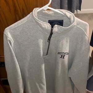 Charles River Apparel Men's Gray Zip-Up Sweater